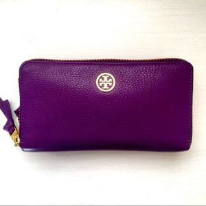 Super Adorable Large Tory Burch Robinson Double Zip Wallet
